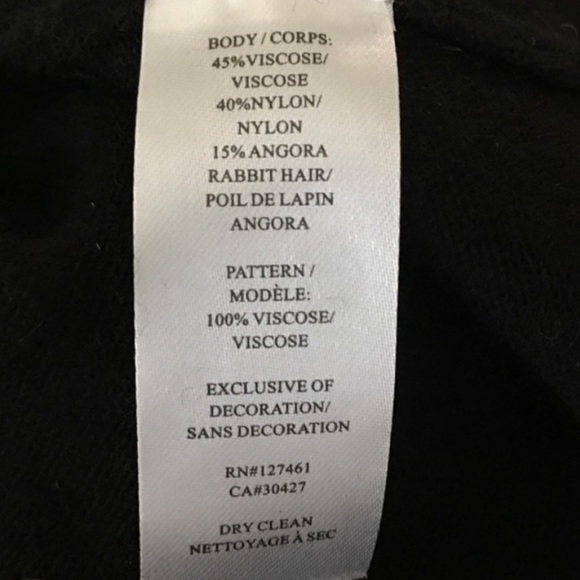 Wildfox White Label London Black Sweater Top Soft S Angora Rabbit Hair - Picture 14 of 15